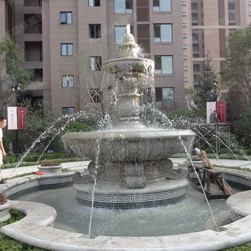 石雕噴泉，花崗巖噴泉，景觀噴泉