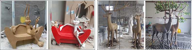 玻璃鋼雕塑制作流程，仿真景觀雕塑廠家