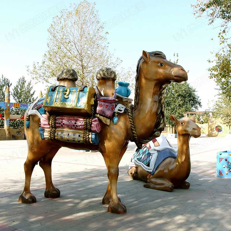 玻璃鋼駱駝雕塑 玻璃鋼駱駝雕塑