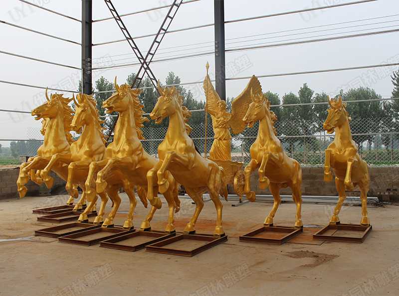景觀(guān)銅馬雕塑，銅馬雕塑定制