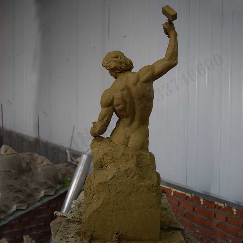 自我雕刻雕塑,雕刻自我雕塑,雕刻自己擺件